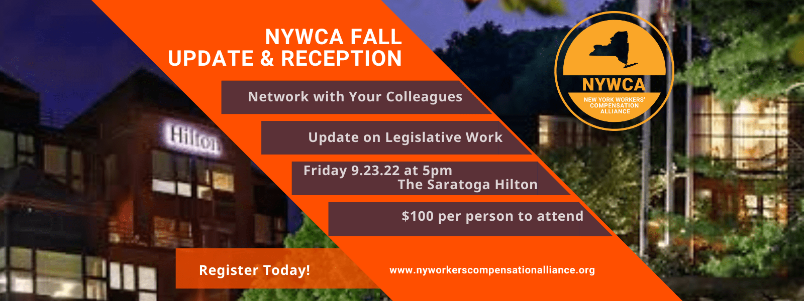 Saratoga Springs Ny Events May 5 2023 2022 Fall NYWCA Update and Reception